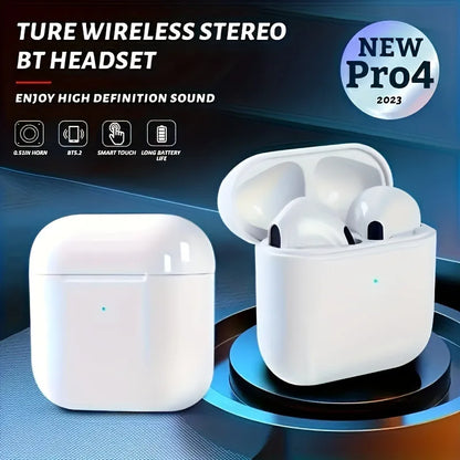 TWS Pro 4 Wireless Bluetooth 5.3 Waterproof Headphones